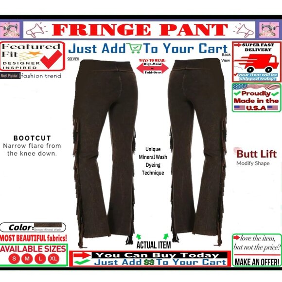 🛑 BULLY Fold Over FRINGE ➕🆒 LEGGING PANT High Waist Mineral Wash💸BUY NOW‼️🟢 - Picture 16 of 16